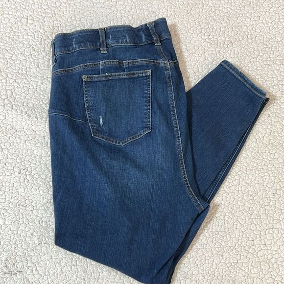 Torrid Womens Bombshell Skinny Distressed Stretch Jeans 0605 - Picture 13 of 14